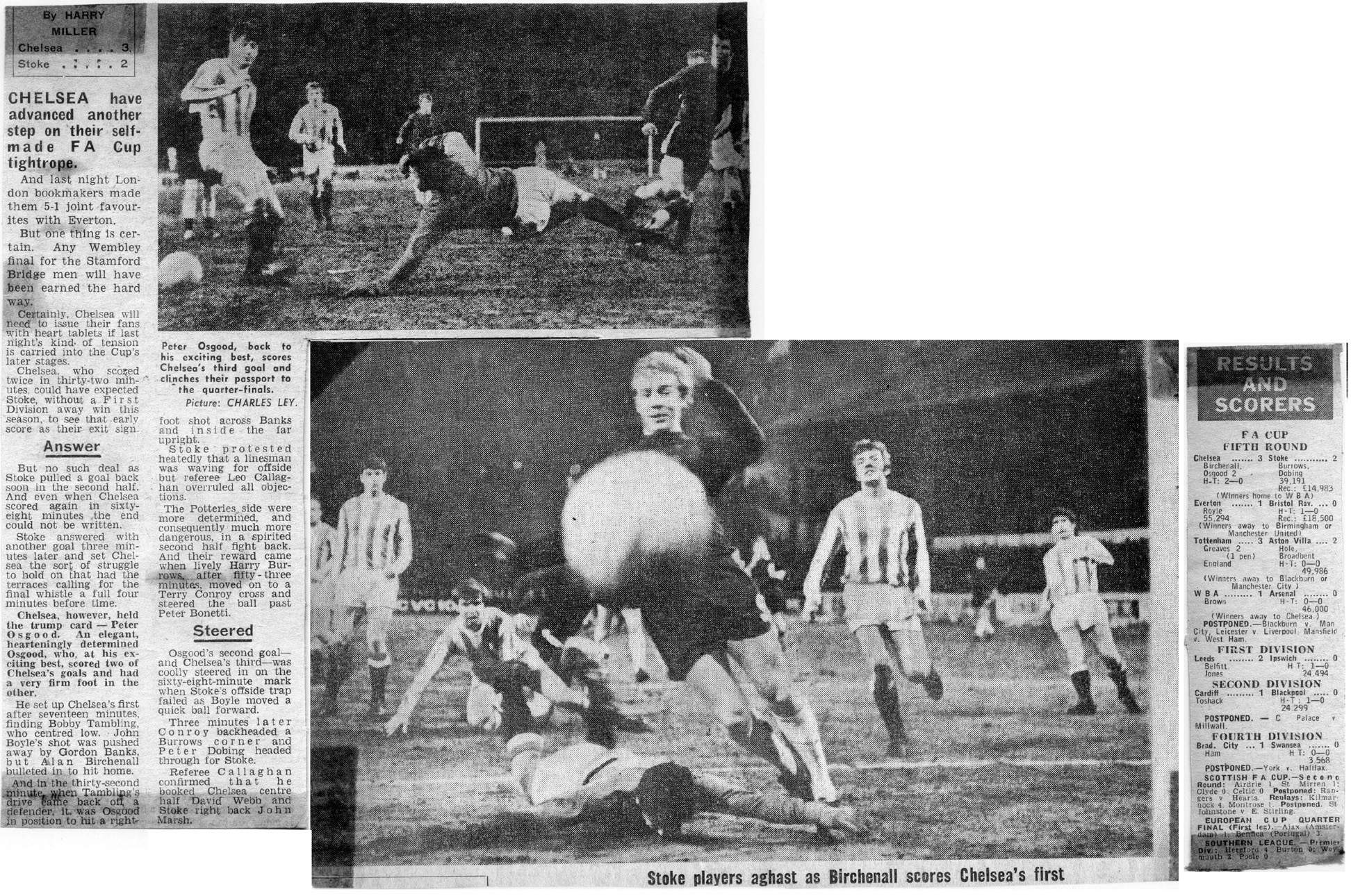 Match Results for season 1968 1969